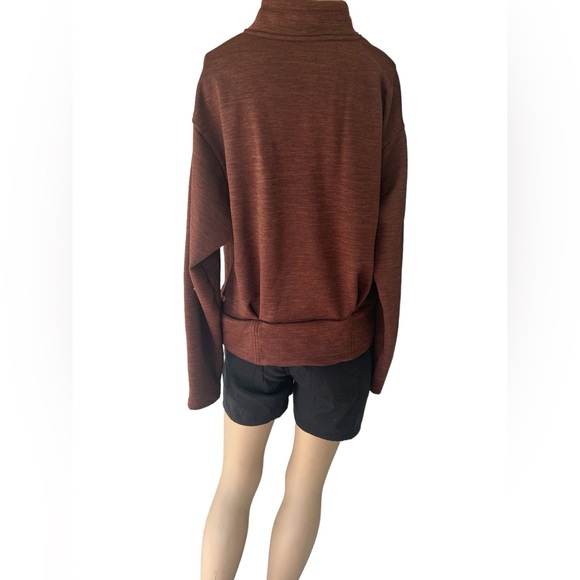 ATHLETA WOMEN’S ALTITUDE POLARTEC HALF ZIP SWEATSHIRT-Size M-Brown-HO2022 - Picture 4 of 9